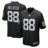 Las Vegas Raiders Jacob Hollister Nike Black NFL Game Jersey