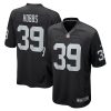 Las Vegas Raiders Nate Hobbs Nike Black NFL Game Jersey
