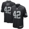Las Vegas Raiders Ronnie Lott Nike Black NFL Game Jersey