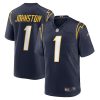 Los Angeles Chargers Quentin Johnston Nike Navy Alternate NFL Game Jersey