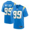 Los Angeles Chargers Scott Matlock Nike Powder Blue NFL Game Jersey