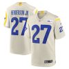 Los Angeles Rams Darrell Henderson Jr. Nike Cream NFL Game Jersey