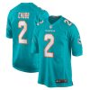 Miami Dolphins Bradley Chubb Nike Aqua NFL Game Jersey