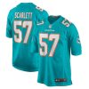 Miami Dolphins Brennan Scarlett Nike Aqua NFL Game Jersey