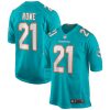 Miami Dolphins Eric Rowe Nike Aqua NFL Game Jersey
