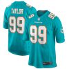 Miami Dolphins Jason Taylor Nike Aqua Retired NFL Game Jersey