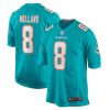 Miami Dolphins Jevon Holland Nike Aqua NFL Game Jersey