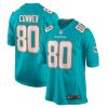 Miami Dolphins Tanner Conner Nike Aqua NFL Game Jersey