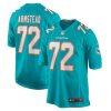 Miami Dolphins Terron Armstead Nike Aqua NFL Game Jersey
