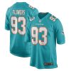 Miami Dolphins Trey Flowers Nike Aqua NFL Game Jersey