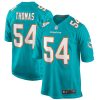 Miami Dolphins Zach Thomas Nike Aqua Retired NFL Game Jersey