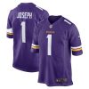 Minnesota Vikings Greg Joseph Nike Purple NFL Game Jersey