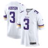 Minnesota Vikings Jordan Addison Nike White Away NFL Game Jersey