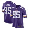 Minnesota Vikings Khyiris Tonga Nike Purple NFL Game Jersey