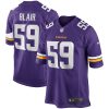 Minnesota Vikings Matt Blair Nike Purple Retired NFL Game Jersey