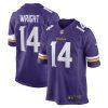 Minnesota Vikings Ryan Wright Nike Purple NFL Game Jersey