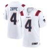 New England Patriots Bailey Zappe Nike White NFL Game Jersey