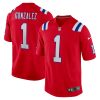 New England Patriots Christian Gonzalez Nike Red Alternate NFL Game Jersey