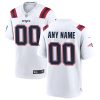New England Patriots Nike White Custom NFL Game Jersey