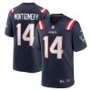 New England Patriots Ty Montgomery Nike Navy NFL Game Jersey