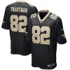 New Orleans Saints Adam Trautman Nike Black NFL Game Jersey