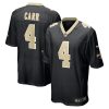 New Orleans Saints Derek Carr Nike Black NFL Game Jersey