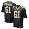New Orleans Saints Drew Desjarlais Nike Black NFL Game Jersey