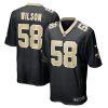 New Orleans Saints Eric Wilson Nike Black NFL Game Jersey