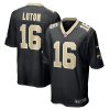 New Orleans Saints Jake Luton Nike Black NFL Game Jersey