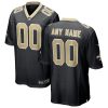New Orleans Saints Nike Black Custom NFL Game Jersey