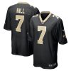 New Orleans Saints Taysom Hill Nike Black NFL Game Jersey