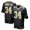 New Orleans Saints Tony Jones Jr. Nike Black NFL Game Jersey