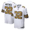 New Orleans Saints Tyrann Mathieu Nike White Alternate NFL Game Jersey