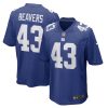 New York Giants Darrian Beavers Nike Royal NFL Game Jersey