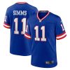 New York Giants Phil Simms Nike Royal Classic Retired NFL Game Jersey