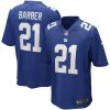New York Giants Tiki Barber Nike Royal Retired NFL Game Jersey