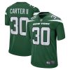 New York Jets Michael Carter II Nike Green NFL Game Jersey