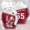 NFL Arizona Cardinals Chandler Jones Red White Pullover Hoodie