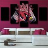 NFL Arizona Cardinals Creative Idea Logo 5 Panel Canvas