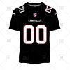 NFL Arizona Cardinals Custom Name Number Black Alternate Jersey T-Shirt