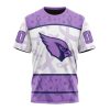 NFL Arizona Cardinals Custom Name Number Fight Cancer T-Shirt