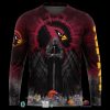 NFL Arizona Cardinals Custom Name Number Red Black Hades Sweatshirt
