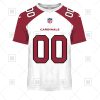 NFL Arizona Cardinals Custom Name Number White Road Jersey T-Shirt