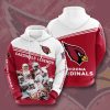 NFL Arizona Cardinals Legends Red White Pullover Hoodie
