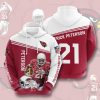 NFL Arizona Cardinals Patrick Peterson Red White Pullover Hoodie