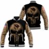 NFL Arizona Cardinals Punisher Skull Camo Baseball Jacket