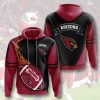NFL Arizona Cardinals Red Black Pullover Hoodie