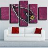 NFL Arizona Cardinals Rose Red 5 Panel Canvas