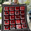 NFL Atlanta Falcons Black Red Quilt Blanket