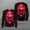 NFL Atlanta Falcons Black Red Skull Sweatshirt